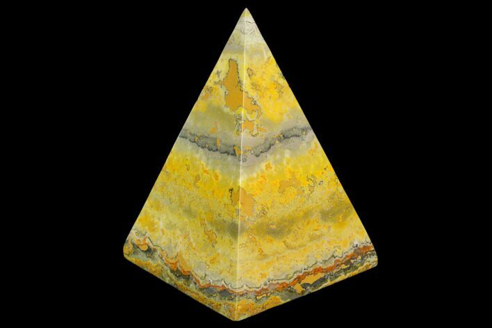 Polished Bumblebee Jasper Pyramid - Indonesia #114983